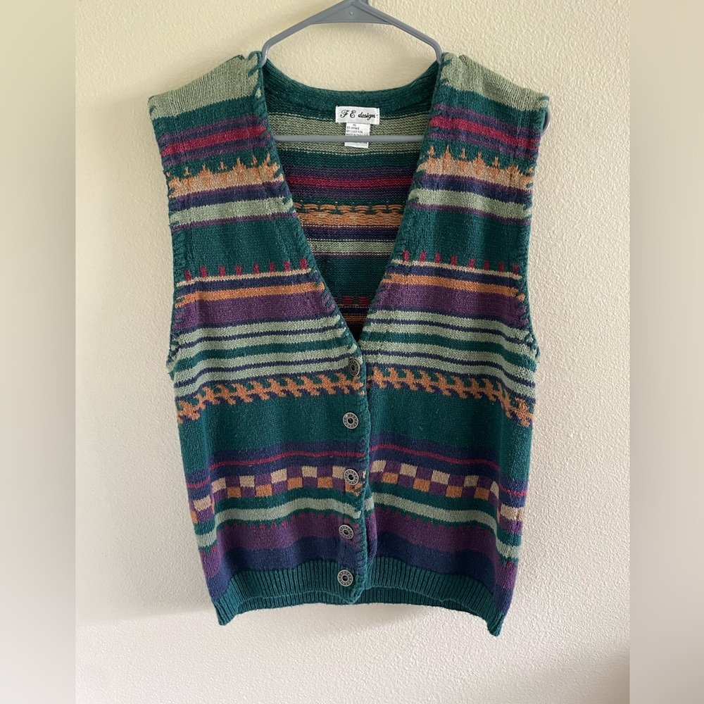 beautiful boho vest, size XL. something to funk up your wardrobe!! (;